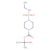 Chemical structure of tert-butyl 4-(ethylsulfamoyl)piperazine-1-carboxylate - CSSB00104252239