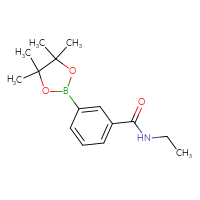 Chemical structure of N-ethyl-3-(4,4,5,5-tetramethyl-1,3,2-dioxaborolan-2-yl)benzamide - CSSB00010712781