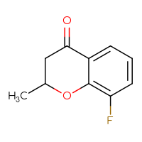 Chemical structure of 8-fluoro-2-methyl-3,4-dihydro-2H-1-benzopyran-4-one - CSSB00134794064