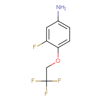 Chemical structure of 3-fluoro-4-(2,2,2-trifluoroethoxy)aniline - CSSB00000727427