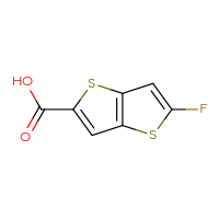 Chemical structure of 5-fluorothieno[3,2-b]thiophene-2-carboxylic acid - CSSB00010428366