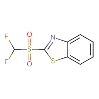 Chemical structure of 2-difluoromethanesulfonyl-1,3-benzothiazole - CSSB00116274783