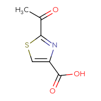 Chemical structure of 2-acetyl-1,3-thiazole-4-carboxylic acid - CSSB00000075408