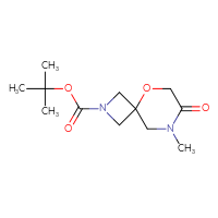 Chemical structure of tert-butyl 8-methyl-7-oxo-5-oxa-2,8-diazaspiro[3.5]nonane-2-carboxylate - CSSB02517417749