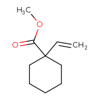 Chemical structure of methyl 1-ethenylcyclohexane-1-carboxylate - CSSB00153813295