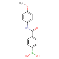 Chemical structure of {4-[(4-methoxyphenyl)carbamoyl]phenyl}boronic acid - CSSB00015191469