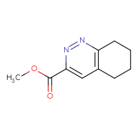 Chemical structure of methyl 5,6,7,8-tetrahydrocinnoline-3-carboxylate - CSSB01392470893