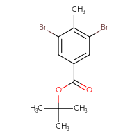 Chemical structure of tert-butyl 3,5-dibromo-4-methylbenzoate - CSSB00010009846