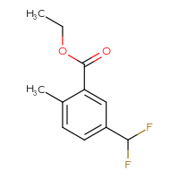Chemical structure of ethyl 5-(difluoromethyl)-2-methylbenzoate - CSSB00046117941