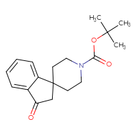 Chemical structure of tert-butyl 3-oxo-2,3-dihydrospiro[indene-1,4'-piperidine]-1'-carboxylate - CSSB00010008401