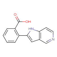 Chemical structure of 2-{1H-pyrrolo[3,2-c]pyridin-2-yl}benzoic acid - CSSB06584454692