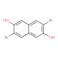 Chemical structure of 3,7-dibromonaphthalene-2,6-diol - CSSB00016008379