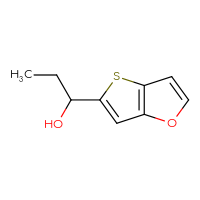 Chemical structure of 1-{thieno[3,2-b]furan-5-yl}propan-1-ol - CSSB21246464608