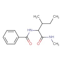 Chemical structure of N,3-dimethyl-2-(phenylformamido)pentanamide - CSSB00840509814