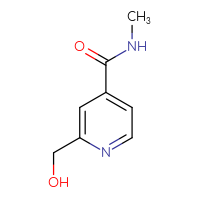 Chemical structure of 2-(hydroxymethyl)-N-methylpyridine-4-carboxamide - CSSB00021063740