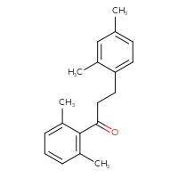 Chemical structure of 3-(2,4-dimethylphenyl)-1-(2,6-dimethylphenyl)propan-1-one - CSSB00020571409