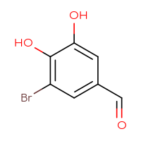 Chemical structure of 3-bromo-4,5-dihydroxybenzaldehyde - CSSB00000687232