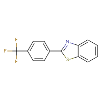 Chemical structure of 2-[4-(trifluoromethyl)phenyl]-1,3-benzothiazole - CSSB00102589815