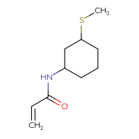 Chemical structure of N-[3-(methylsulfanyl)cyclohexyl]prop-2-enamide - CSSB00014224864