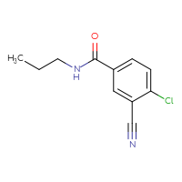 Chemical structure of 4-chloro-3-cyano-N-propylbenzamide - CSSB00103303518