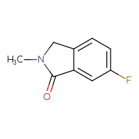 Chemical structure of 6-fluoro-2-methyl-2,3-dihydro-1H-isoindol-1-one - CSSB00009869347