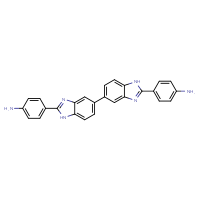 Chemical structure of 4-{5-[2-(4-aminophenyl)-1H-1,3-benzodiazol-5-yl]-1H-1,3-benzodiazol-2-yl}aniline - CSSB00020645019