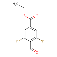 Chemical structure of ethyl 3,5-difluoro-4-formylbenzoate - CSSB00054756952