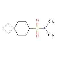Chemical structure of N,N-dimethylspiro[3.5]nonane-7-sulfonamide - CSSB02268880642