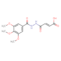 Chemical structure of (2E)-4-oxo-4-[(3,4,5-trimethoxyphenyl)formohydrazido]but-2-enoic acid - CSSB00020581480