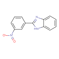 Chemical structure of 2-(3-nitrophenyl)-1H-1,3-benzodiazole - CSSB00020600445
