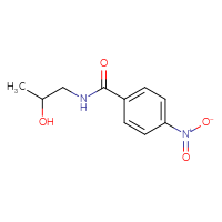 Chemical structure of N-(2-hydroxypropyl)-4-nitrobenzamide - CSSB00000264007