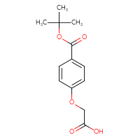 Chemical structure of 2-{4-[(tert-butoxy)carbonyl]phenoxy}acetic acid - CSSB00150719493