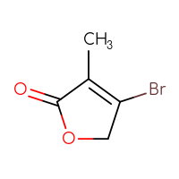 Chemical structure of 4-bromo-3-methyl-2,5-dihydrofuran-2-one - CSSB00009844115