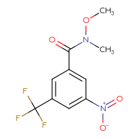 Chemical structure of N-methoxy-N-methyl-3-nitro-5-(trifluoromethyl)benzamide - CSSB00020649468