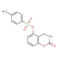 Chemical structure of 2-oxo-3,4-dihydro-2H-1,3-benzoxazin-5-yl 4-methylbenzene-1-sulfonate - CSSB01068488008