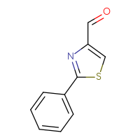 Chemical structure of 2-phenyl-1,3-thiazole-4-carbaldehyde - CSSB00000184810