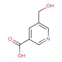 Chemical structure of 5-(hydroxymethyl)pyridine-3-carboxylic acid - CSSB00009843078