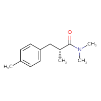 Chemical structure of (2R)-N,N,2-trimethyl-3-(4-methylphenyl)propanamide - CSSB21043407937