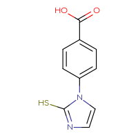 Chemical structure of 4-(2-sulfanyl-1H-imidazol-1-yl)benzoic acid - CSSB00000048005
