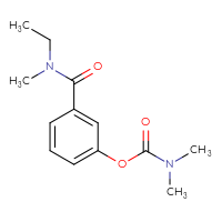 Chemical structure of 3-[ethyl(methyl)carbamoyl]phenyl N,N-dimethylcarbamate - CSSB21432534727