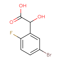 Chemical structure of 2-(5-bromo-2-fluorophenyl)-2-hydroxyacetic acid - CSSB00011434952