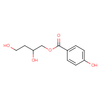 Chemical structure of 2,4-dihydroxybutyl 4-hydroxybenzoate - CSSB06728385730