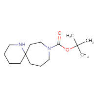 Chemical structure of tert-butyl 1,9-diazaspiro[5.6]dodecane-9-carboxylate - CSSB00010331487