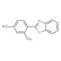 Chemical structure of 2-(2,4-dimethylphenyl)-1,3-benzothiazole - CSSB01097637993