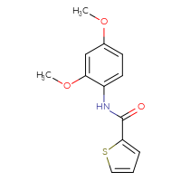 Chemical structure of N-(2,4-dimethoxyphenyl)thiophene-2-carboxamide - CSSB00000579010