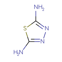 Chemical structure of 1,3,4-thiadiazole-2,5-diamine - CSSB00000682304
