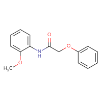 Chemical structure of N-(2-methoxyphenyl)-2-phenoxyacetamide - CSSB00027770789