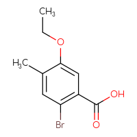 Chemical structure of 2-bromo-5-ethoxy-4-methylbenzoic acid - CSSB00015517582