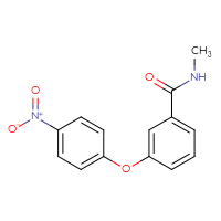 Chemical structure of N-methyl-3-(4-nitrophenoxy)benzamide - CSSB00102601768