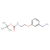 Chemical structure of tert-butyl N-{2-[3-(aminomethyl)phenoxy]ethyl}carbamate - CSSB00138074142